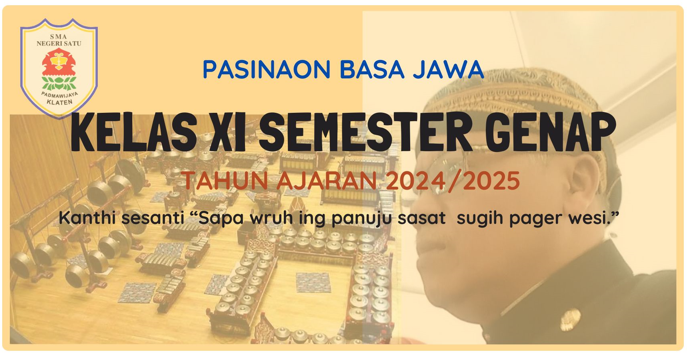 PASINAON BASA JAWA KELAS XI