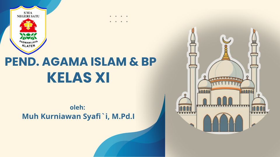Pend. Agama Islam dan Budi Pekerti Kelas XI