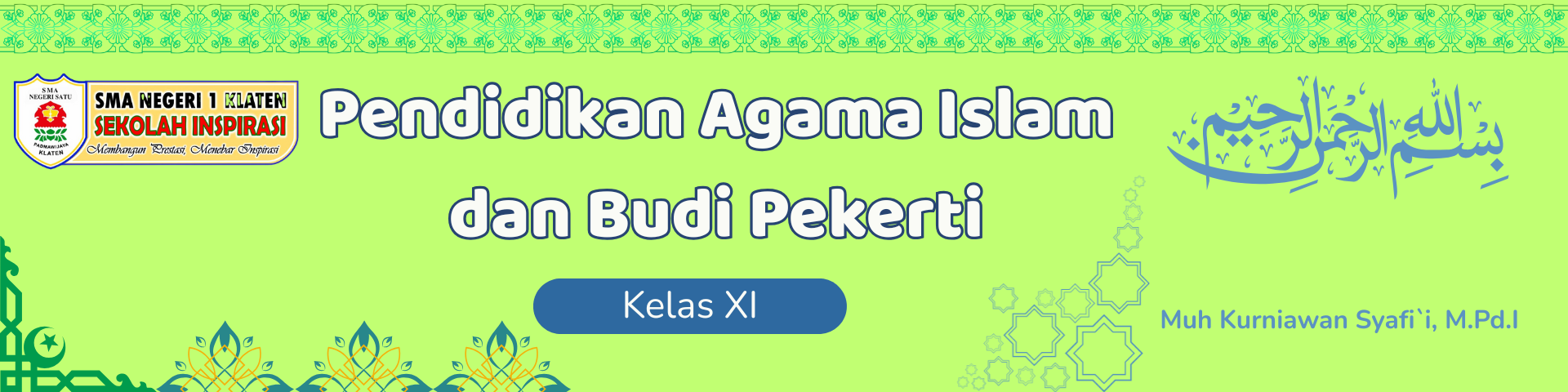 Pend. Agama Islam dan Budi Pekerti XI