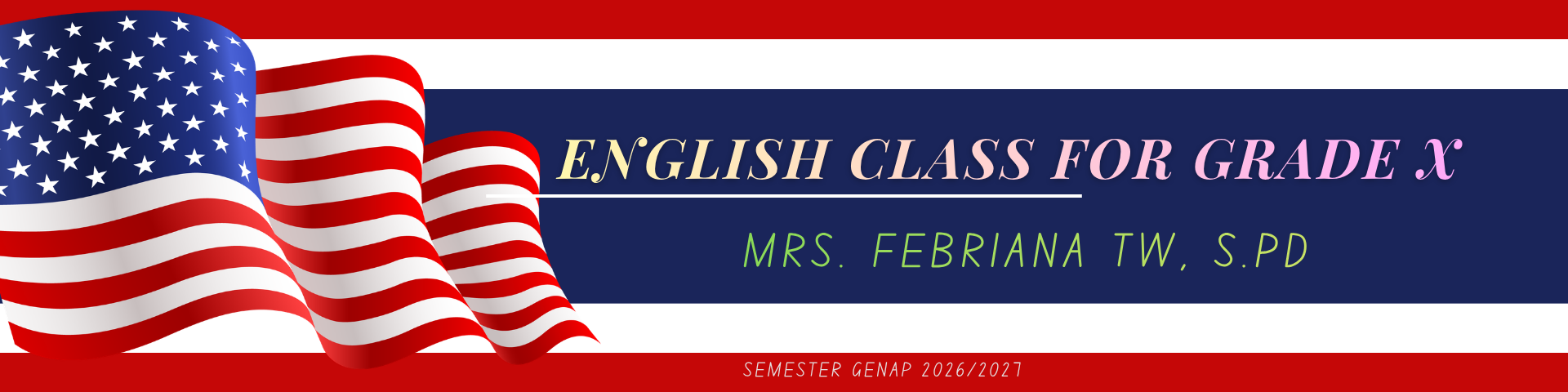 ENGLISH CLASS FOR GRADE X